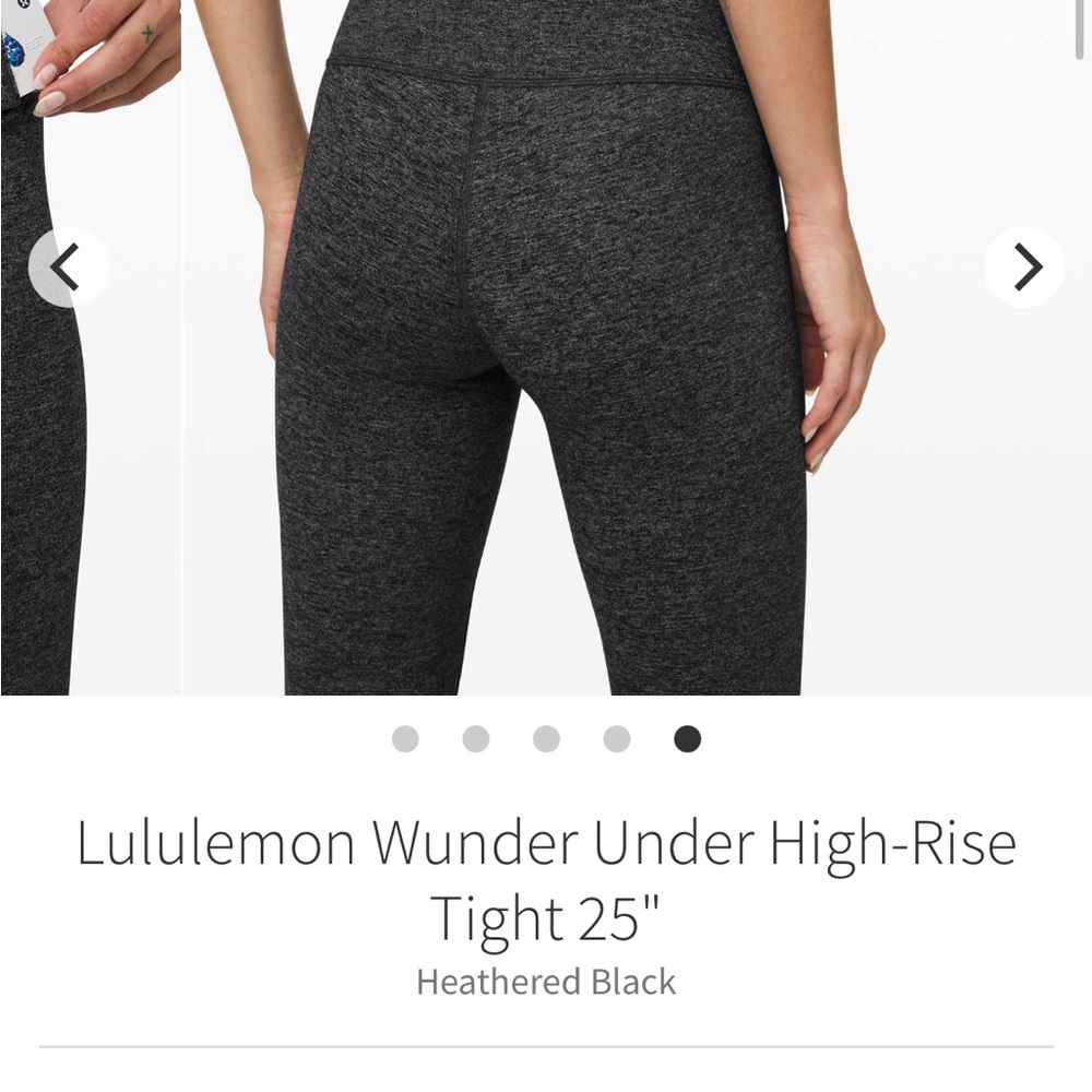 lululemon wunder under tight 25” luon